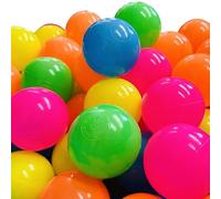 TikTakToo Lot de 100 balles colorées en plastique pour piscine de bébé Ø 7 cm