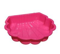 Bac à sable et à eau en forme de coquillage, pataugeoire pour enfants et animaux, 86 cm, durable, sûr et simple, bac à sable sans couvercle, 1 pièce, rose