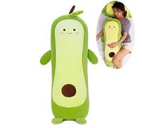 Tikwisdom Avocat Poire Crocodile Vert - Peluche Simulation Poupée Oreiller de Couchage Coussin Jouet (Longue 90cm)