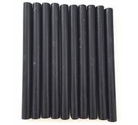 Tikwisdom Lot de 10 bâtons de cire à cacheter vintage pour pistolet à colle - Dans une variété de couleurs Noir