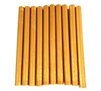 Tikwisdom Lot de 10 bâtons de cire à cacheter vintage pour pistolet à colle - Dans une variété de couleurs Or vintage.