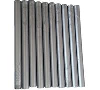 Tikwisdom Lot de 10 bâtons de cire à cacheter vintage pour pistolet à colle - Dans une variété de couleurs Argenté.