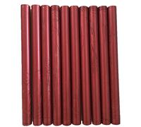Tikwisdom Lot de 10 bâtons de cire à cacheter vintage pour pistolet à colle - Dans une variété de couleurs bordeaux