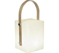 TIKY Lanterne sans fil poignée bambou - LED blanc chaud/multicolore dimmable - H27cm