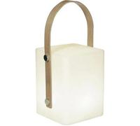 TIKY Lanterne sans fil poignée bambou - LED blanc chaud/multicolore dimmable - H27cm