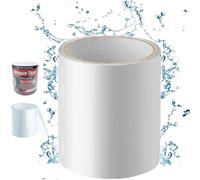 Tikysky Kit de réparation de piscine - Ruban adhésif sous-marin imperméable - 10 x 150 cm - Ruban d'étanchéité transparent en PVC - Colle sous-marine - Pour piscine, film de piscine (transparente)