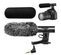 Tikysky Microphone pour Appareil Photo, Microphone vidéo pour Appareil Photo Reflex numérique, Interview, Microphones pour Canon, Nikon, Sony, Panasonic, Fuji