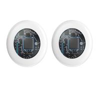 Tilanding-Traceur GPS Bluetooth intelligent,étiquette d'air,fonctionne avec Apple,trouver mon césitag,anti-perte,localisateur de clé d'animal de compagnie pour iOS - Type 2pcs white #C