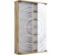TilanoL citrine CD, DVD 6 tablettes 2 portes chêneReproduction.