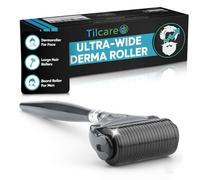 Tilcare Derma Roller ultra large pour barbe et cheveux - Derma Roller stérile 1200 Grade A en titane 0,25 mm