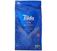 Tilda Basmati riz pure sans gluten, facile à cuire, idéal pour les plats indiens comme le cari, le biriyani ou les recettes de pilaf - Sac de 10 kg