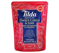 Tilda basmatireis étuvé avec Piment et citron vert pour la micro-ondes, pack de 6 x 250 g)
