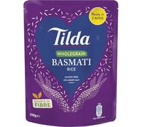 TILDA Riz Basmati Complet, Sauté aux Oeufs, à la Noix de Coco au Piment et à la Citronnelle, Gluant 250g/Sachet (2 sachets, Basmati complet)