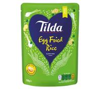 TILDA Riz Basmati Complet, Sauté aux Oeufs, à la Noix de Coco au Piment et à la Citronnelle, Gluant 250g/Sachet (4 sachets, Basmati sauté aux oeufs)