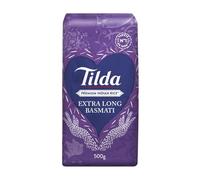 TILDA - Riz Basmati Extra Long - Riz Premium Indien, Variété N°1 en Inde - le paquet de 500g - Le Lot De 4