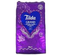 Tilda Riz Basmati Grand 10kg - Riz basmati à grains longs extra long de qualité premium, idéal pour Biryani & Polo - Grains parfaits de l'Himalaya, grand conditionnement pour occasions spéciales avec