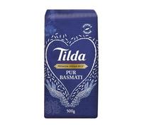 TILDA - Riz Pur Basmati - Intense & Parfumé · Riz Indien de Qualité Premium · Idéal Biryani, Curry & Plats Indiens Authentiques - le paquet de 500g - Le Lot De 4