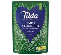 Tilda Steamed Basmati Lime and Coriander Rice 250 g (Pack of 6)