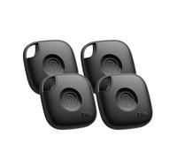 Tile by Life360 Mate (2024) - Tracker Bluetooth, détecteur de clés et localisateur d'objets pour clés, Sacs & Autres. Détecteur de téléphone. Compatible avec iOS & Android. Lot de 4 (Noir)