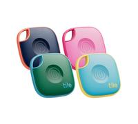 Tile by Life360 Mate - Tracker Bluetooth, détecteur de clés et localisateur d'objets pour clés, Sacs & Autres. Détecteur de téléphone. Compatible avec iOS & Android. Lot de 4 (Couleur)
