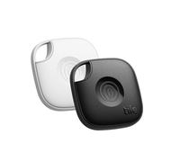 Tile by Life360 Mate (2024) - Tracker Bluetooth, détecteur de clés et localisateur d'objets pour clés, Sacs & Autres. Détecteur de téléphone. Compatible avec iOS & Android. Lot de 2 (Noir/Blanc)