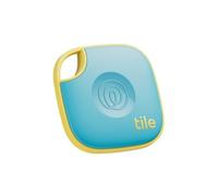 Tile by Life360 Mate (2024) - Tracker Bluetooth, détecteur de clés et localisateur d'objets pour clés, Sacs & Autres. Compatible avec iOS & Android. Lot de 1 (Aqua Lemon)