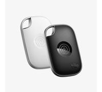 Tile by Life360 Pro (2024) - tracker Bluetooth puissant, détecteur de clés et localisateur d'objets pour clés, sacs & autres. Compatible avec iOS & Android. Tracker de téléphone. Lot de 2 (Noir/Blanc)