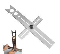 Tile Hole Locator, Stainless Steel Drill Guide for Marble, Portable Stainless Steel Universal Marbles Punching Tool Measuring Range, Marble Punching Tool for Ceramic Marbles Wood Glass Floor