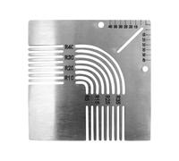 Tile Scriber Arc Layout Règle - Corps en acier inoxydable | Jauge de | La construction en acier inoxydable maintient des bords précis pour le déchirement et le chanfreinage des arcs de carrelage