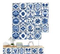 Tile Stickers Peel And Stick, Portuguese Style Wall Stickers, Backsplash Peel And Stick Tile, Waterproof Kitchen Wall Decals, Home Decor Tile Stickers, Easy Apply Wall Stickers, Removable Wall Decals,
