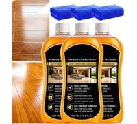 TileRevive Premium Restorer,TileRevive Floor Cleaner,Floorevive Pour Le Bois - Restaure Les Sols En Quelques Minutes,Sans Ponçage,Ravive L’éclat Des Sols En Bois,Atténue L’aspect Des Micro-Rayures，3PC
