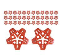 Tiles Gap Locator - Lot de 50 supports de sol polyvalents - Aide au positionnement de carrelage antidérapant pour la rénovation, l'amélioration de la maison, la salle de bain, le salon et le chantier