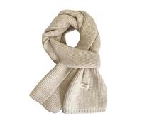 TILEZE Écharpe Femmes Écharpes En Cachemire Lady Hiver Thicken Chaud Doux Pashmina Châles Wraps Femmes Couleur Blanc crème, 18x145cm
