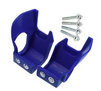 TILIEINE Couvercle de Protection Convient pour Kawasaki KX250 4T KX250F KX450 4T, Couvre-Fourche Avant, protège-Jambes inférieur Couvercle De Chaîne(Blue)