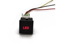 TILIEINE Interrupteur Bouton Bouton de réaménagement de la Console Centrale de Voiture, lumière LED Rouge, Interrupteur Marche/arrêt, adapté aux Accessoires VW Golf 6 MK6 Jetta 5 Momentané Bouton
