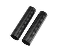 TILIEINE Soufflet de Fourche Moto Pièces de Moto réglables, Protection de Fourche Avant en Fibre de Carbone, Compatible avec Kawasaki, Suzuki et Honda Caches de Fourche Moto(160mm 1 Pair)
