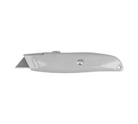 TILL. - Couteau lino rétractable en métal | Compact et robuste | Compatible lames 648438 | Pour découpes précises sur lino, PVC, carton ou moquette | Outil professionnel et bricolage