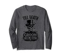 Till Death Sarcastic Groom Gothic Bacherol Party Manche Longue