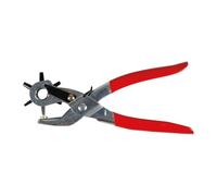 TILL. - Pince emporte-pièce 220 mm | 6 diamètres pour découpe précise | Manche bi-matière ergonomique | Idéale pour cuir, plastique, papier, tissu | Outil de découpe polyvalent