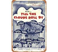 Till the Clouds Roll By Movie Affiche en métal vintage Décoration murale Cadeau 20,3 x 30,5 cm