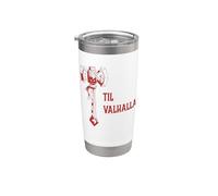 Till Valhalla. Hache de guerre fantastique Viking Warrior Gobelet isotherme en acier inoxydable double paroi