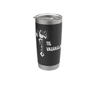 Till Valhalla. Hache de guerre fantastique Viking Warrior Gobelet isotherme en acier inoxydable double paroi