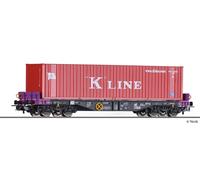 TILLIG 76775 Wagon Plat Sgmmns 4505 De L'ERR Avec Conteneur K Line