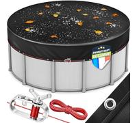 tillvex® Bâche de piscine ronde de qualité supérieure - Diamètre : 480 cm | Bâche solaire de piscine avec 200 g/m² - Bâche ronde pour l'été et l'hiver - Résistante aux UV