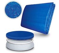 tillvex Bâche de protection pour piscine 488 cm hors terre ronde résistante aux UV et indéchirable pour piscine