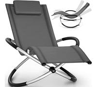 tillvex Chaise Longue de Jardin pour la Relaxation | Fauteuil Pliant Résistante aux Intempéries | Charge de 180KG | Thermoactive