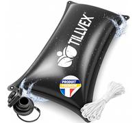 tillvex® Coussin Hivernage Piscine 2x2,4m + Corde 12m & Kit Réparation