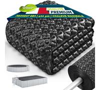 tillvex® Elite Bâche Solaire à Bulles 400 µm pour Piscine | Rectangulaire 800 x 400 cm | Film Thermique à découper ProHeat QB4 | pour réchauffer l'eau de la Piscine
