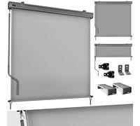 tillvex® Store Vertical 200 x 250 cm pour extérieur et intérieur | Store extérieur imperméable avec manivelle pour Balcon, terrasse et Jardin | Store de Balcon Protection Solaire en Aluminium | Store