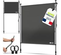 tillvex Store vertical 200 x 310 cm anthracite avec manivelle sans perçage | Brise-vue extensible et opaque | Store vertical pour balcon, terrasse, jardin | Store brise-vue résistant aux intempéries